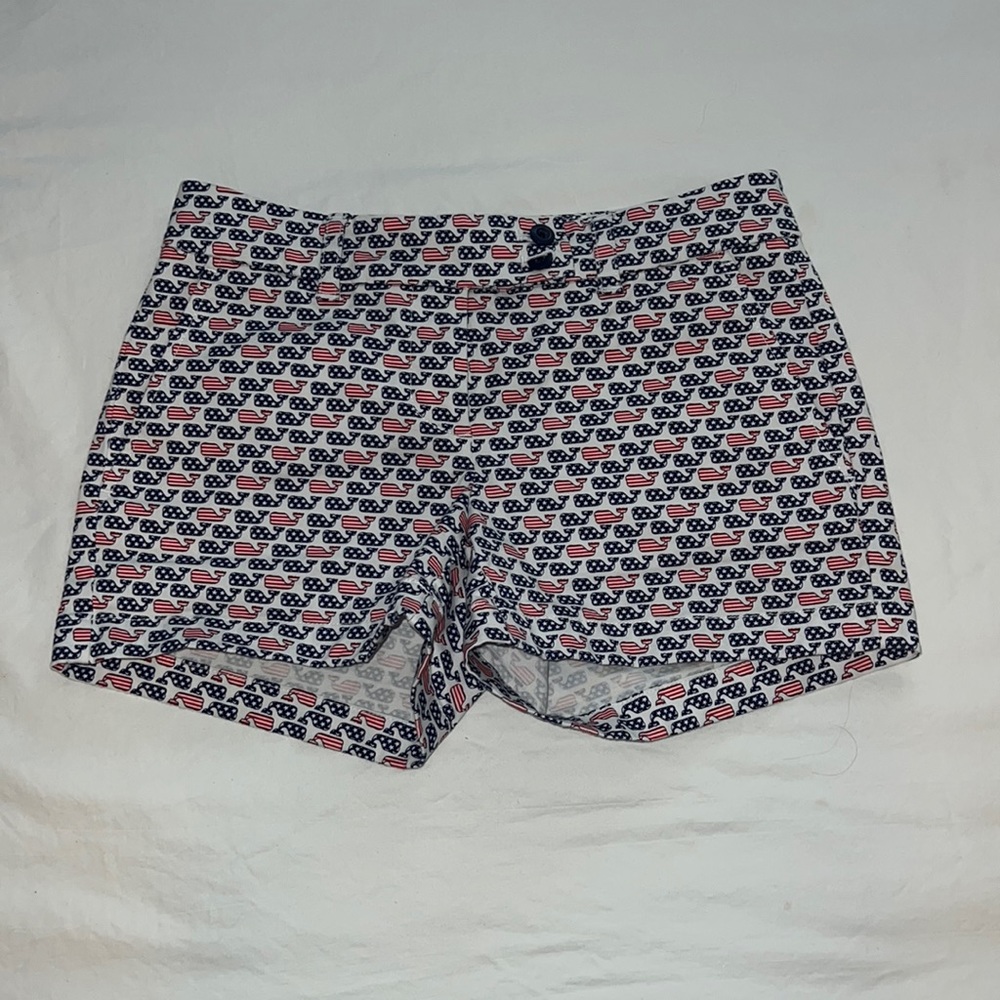 Vineyard Vines Women’s 🇺🇸 Shorts Red,White and Blue EUC Sz 0